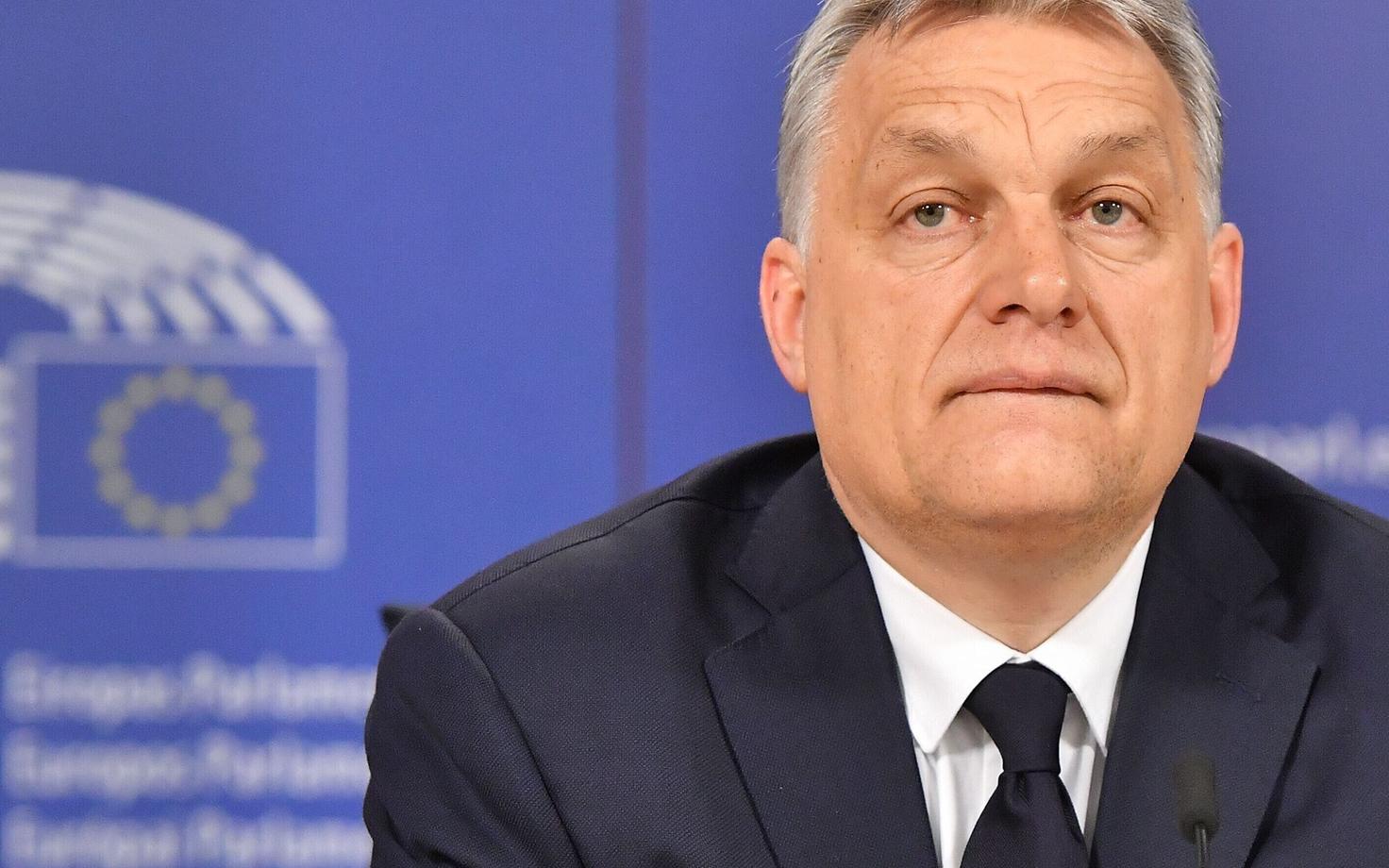 Ungari peaminister Viktor Orban pressikonverentsil Euroopa Parlamendis.