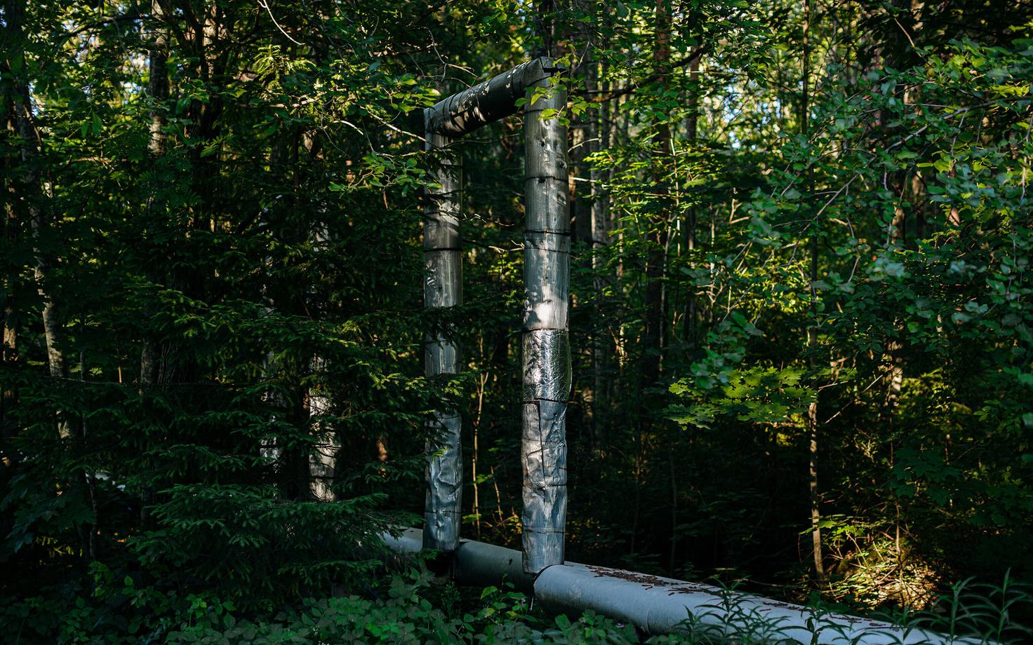 Трубопровод централизованного теплоснабжения.