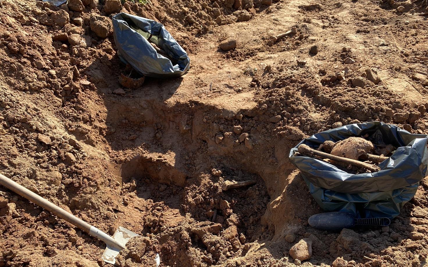 Останки солдат в Вийратси.