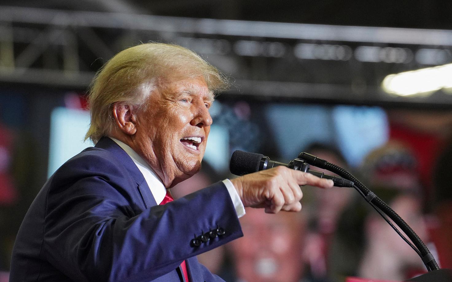 Бывший президент США Дональд Трамп в начале октября.