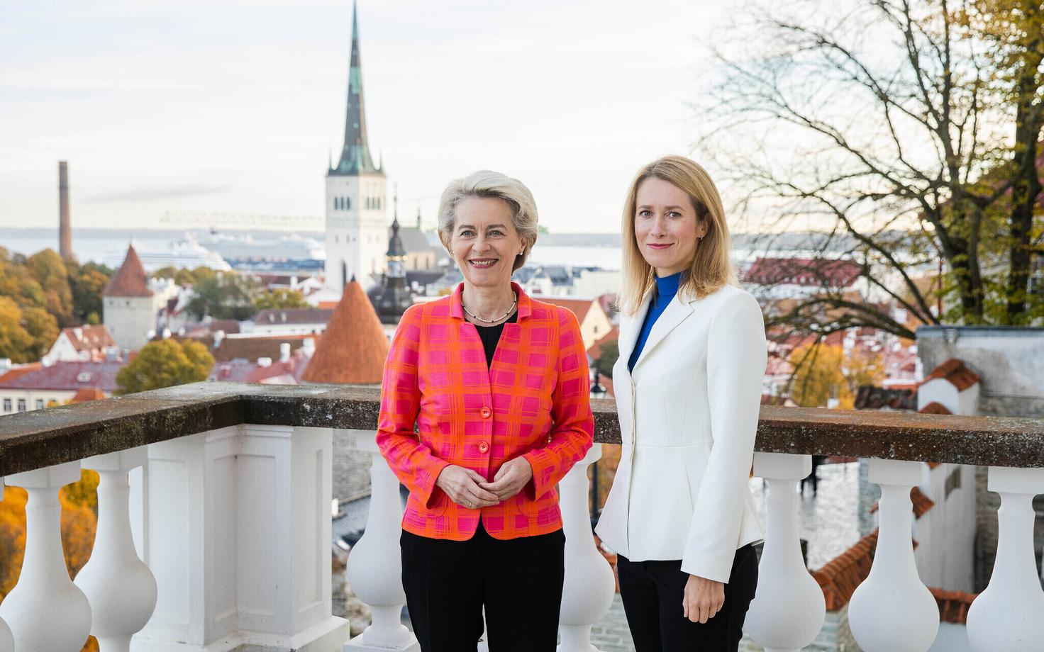 Урсула фон дер Ляйен и Кая Каллас встречались в Таллинне в октябре 2022 года.