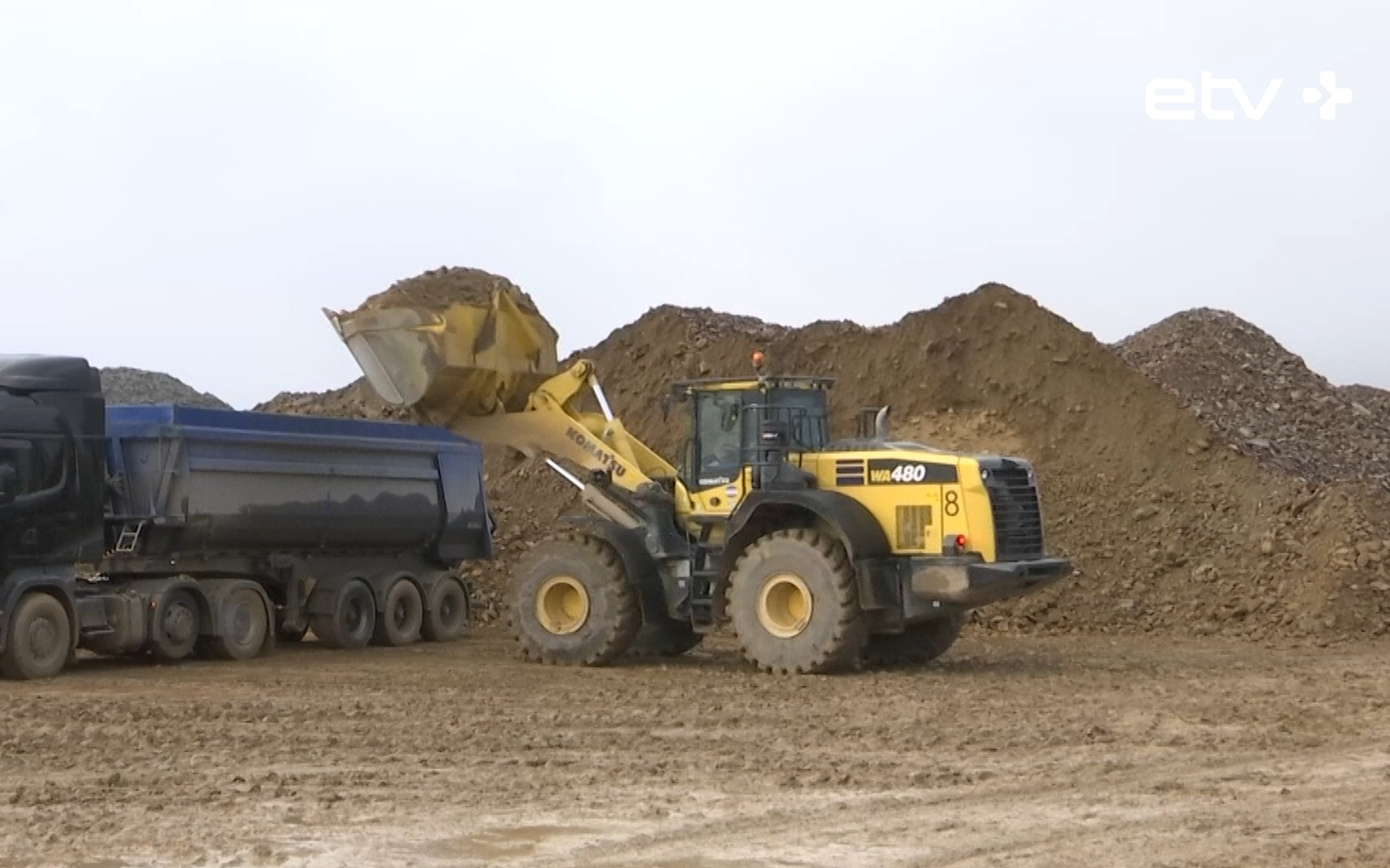 Добыча сланца.