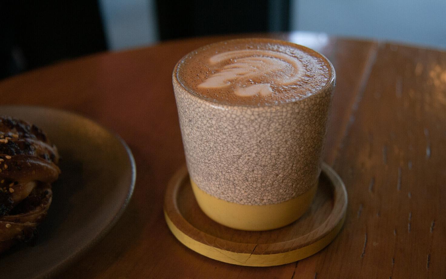 Latte at Fika in Tallinn.