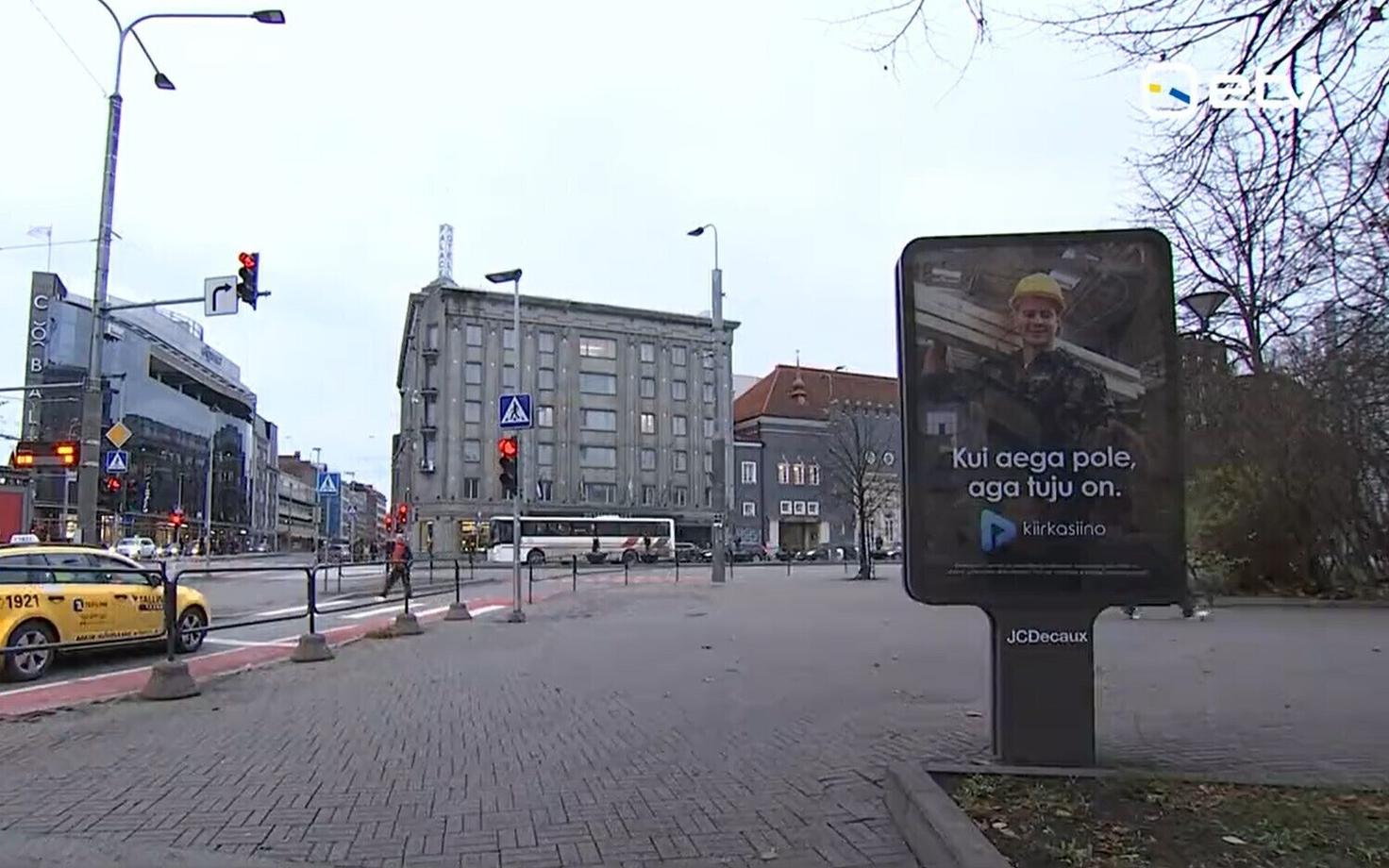 Netikasiino ad near Freedom Square in Central Tallinn.