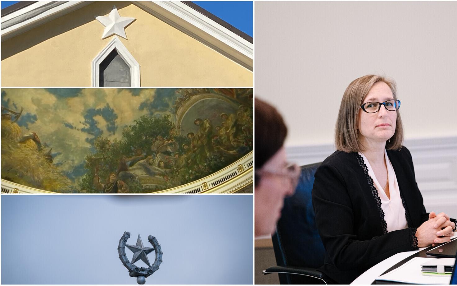 Министр юстиции Леа Данильсон-Ярг настаивает на внесении изменений в закон с целью борьбы с советской символикой.