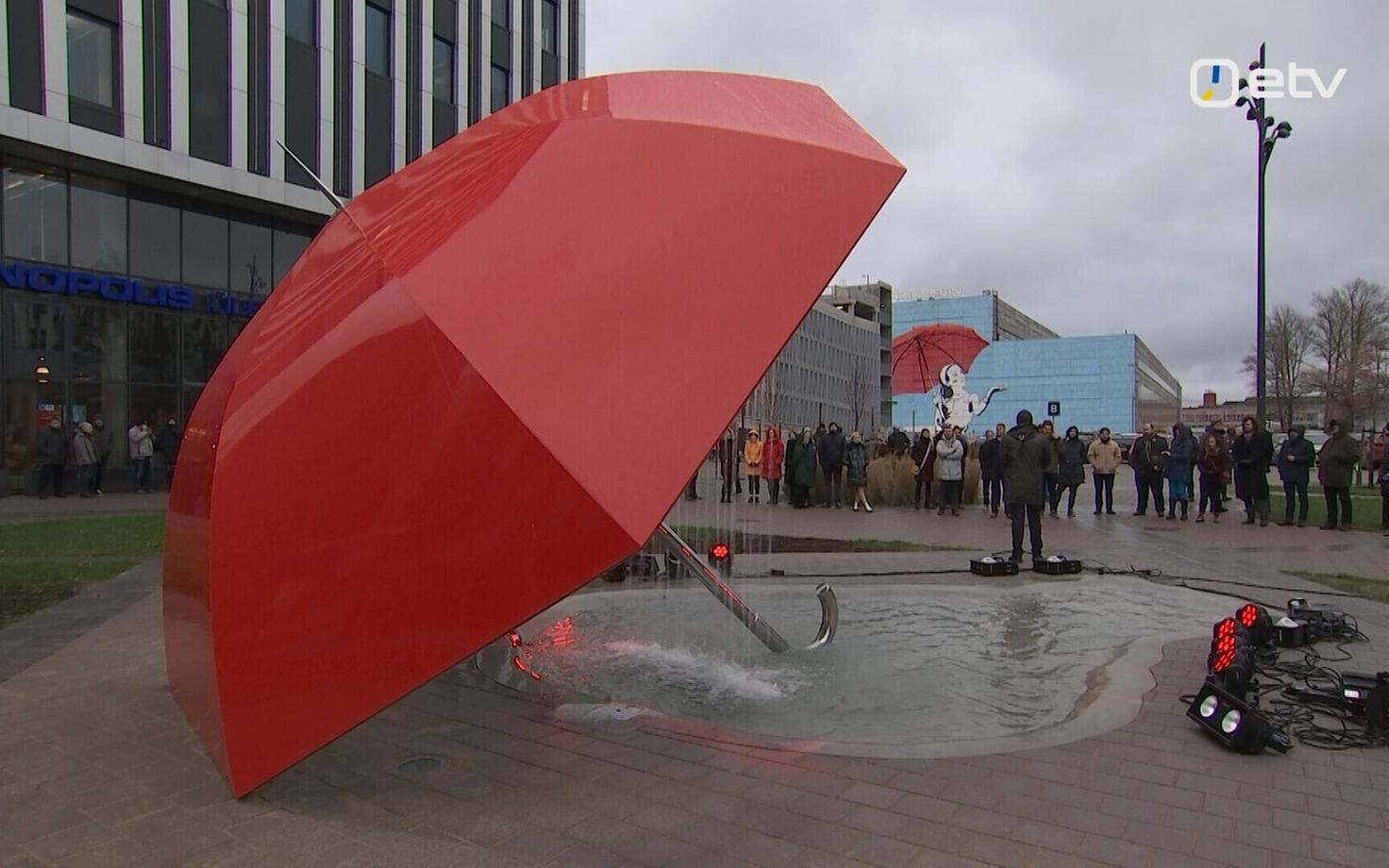 Новый фонтан в городке