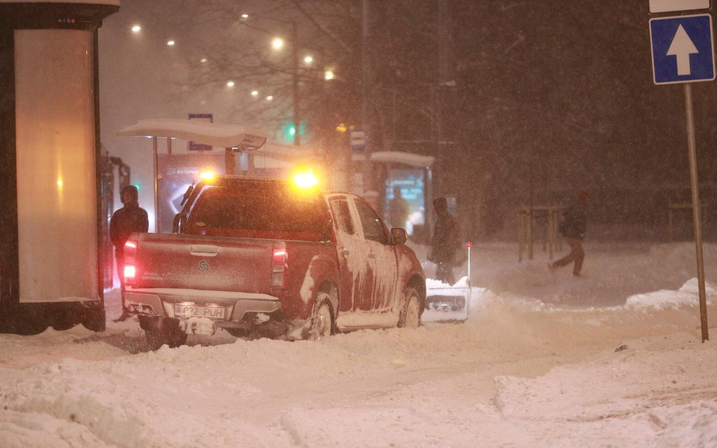 Snowstorm Birgit in Tallinn, December 12, 2022.