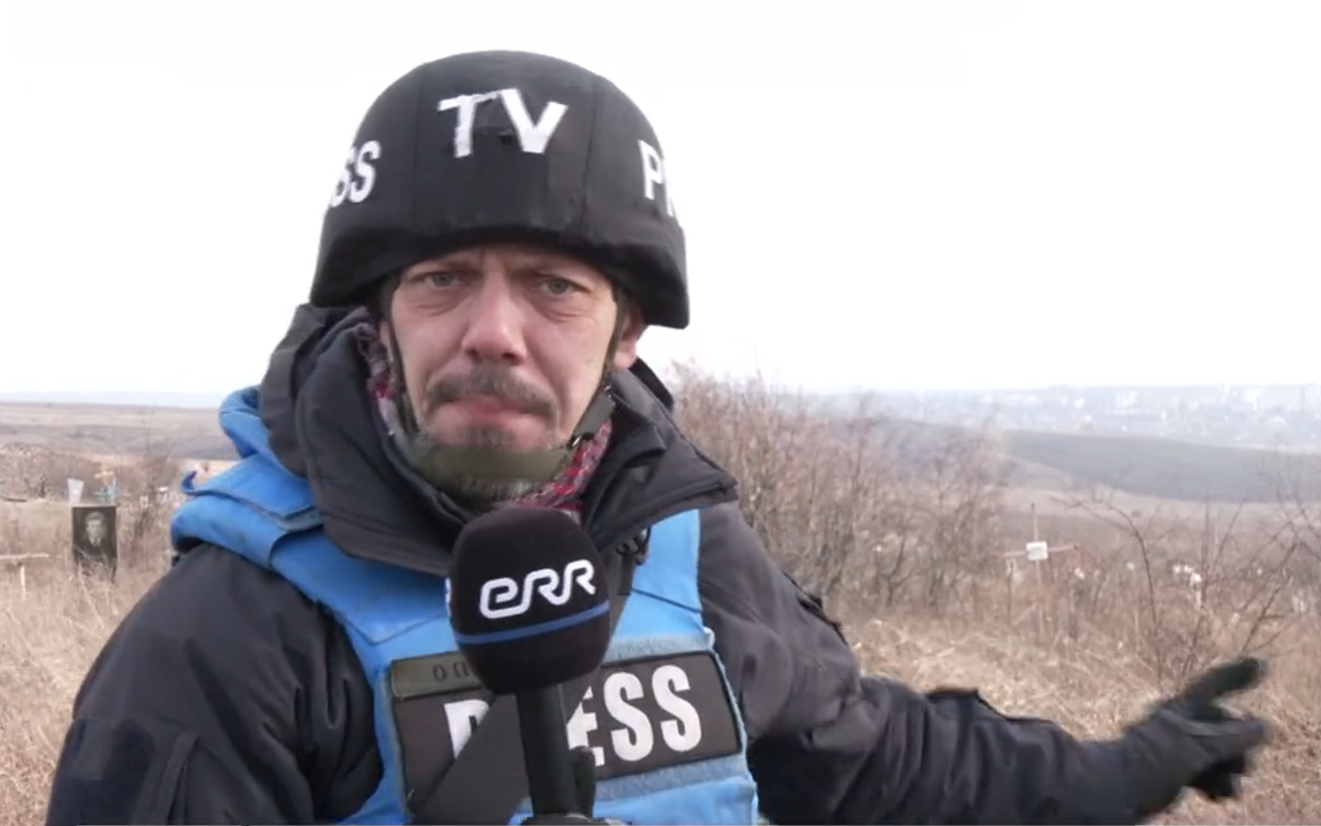 Антон Алексеев в окрестностях Бахмута.