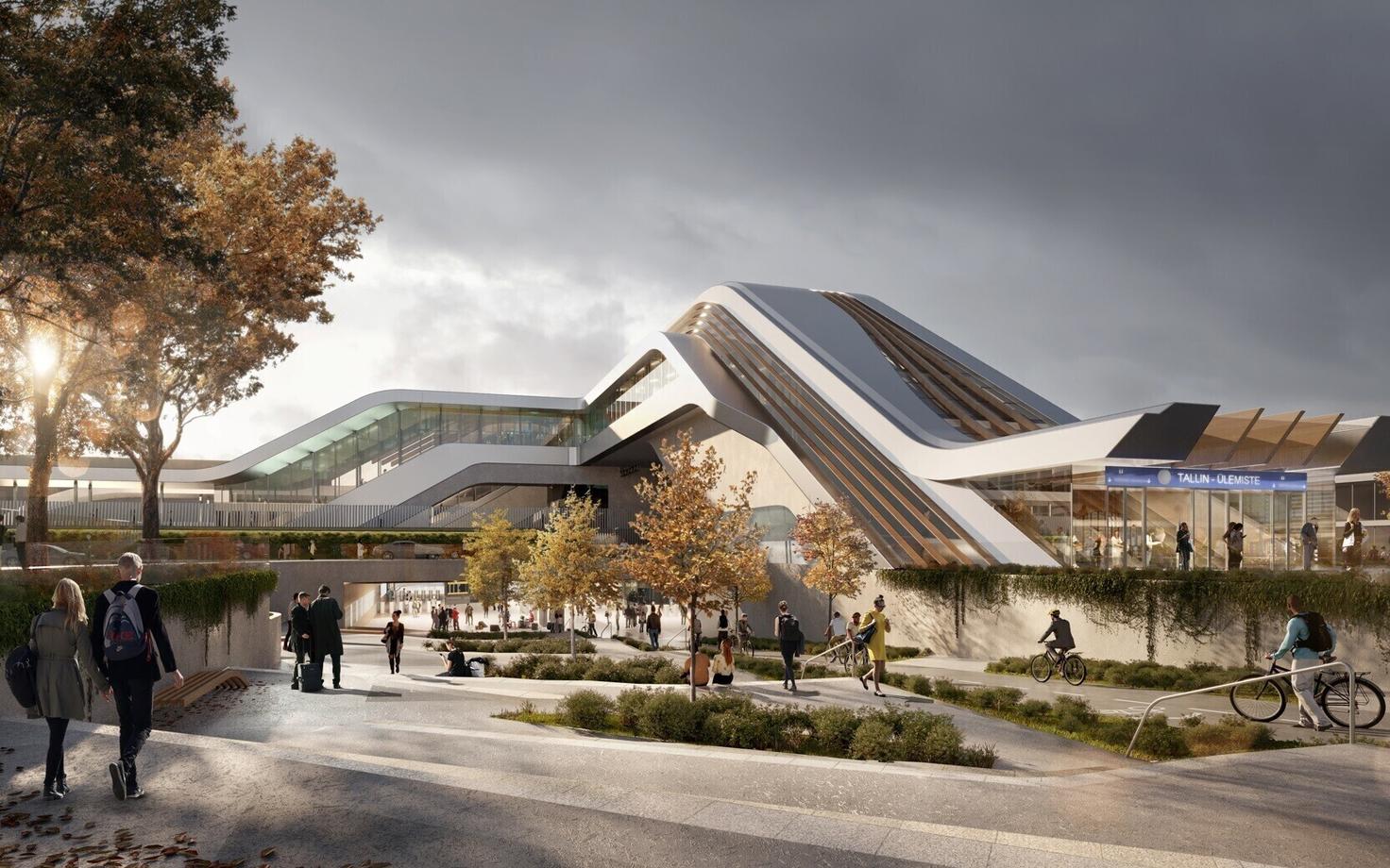 Терминал Юлемисте, который будет построен в рамках проекта Rail Baltic.