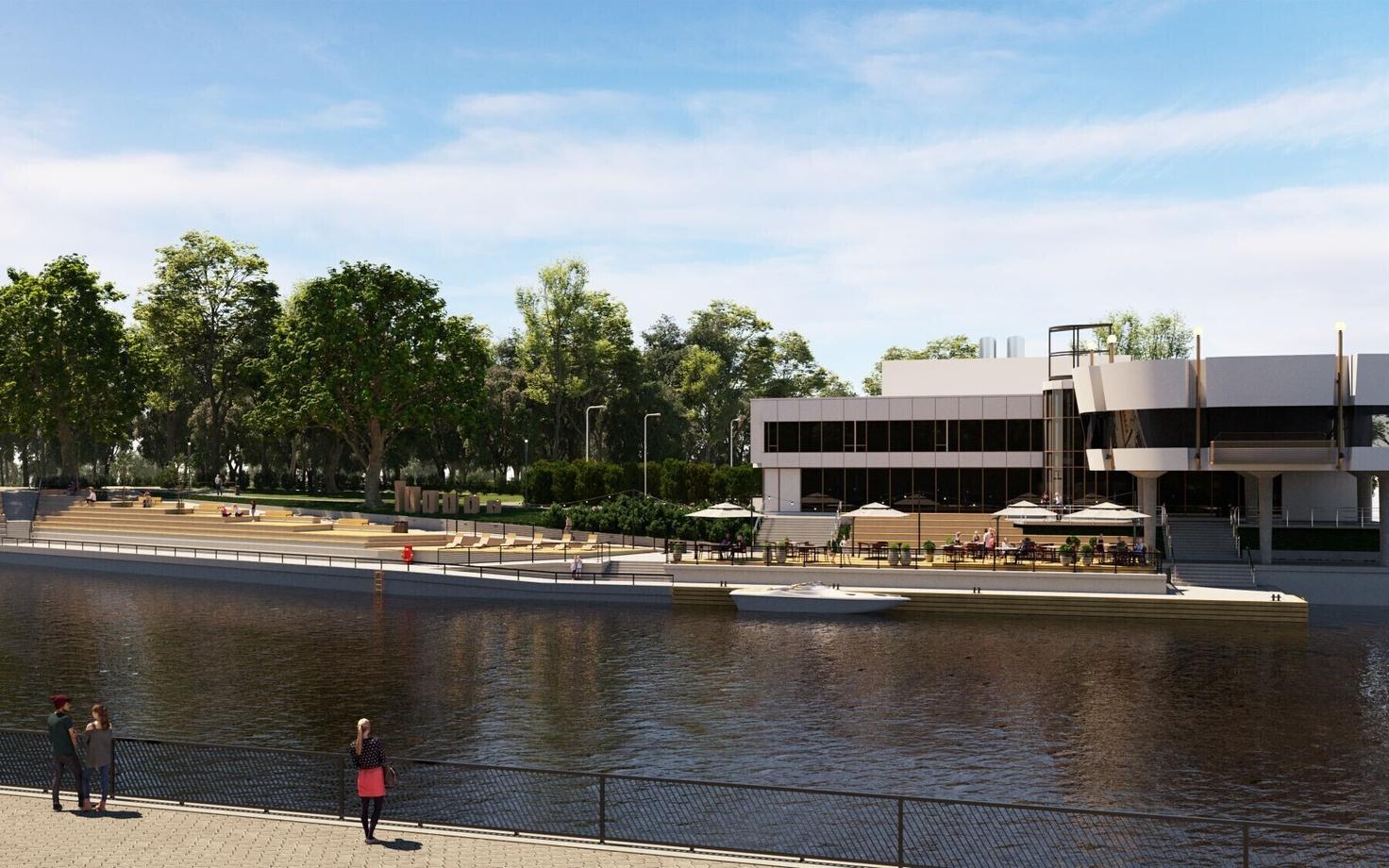 Эскиз набережной Эмайыги.