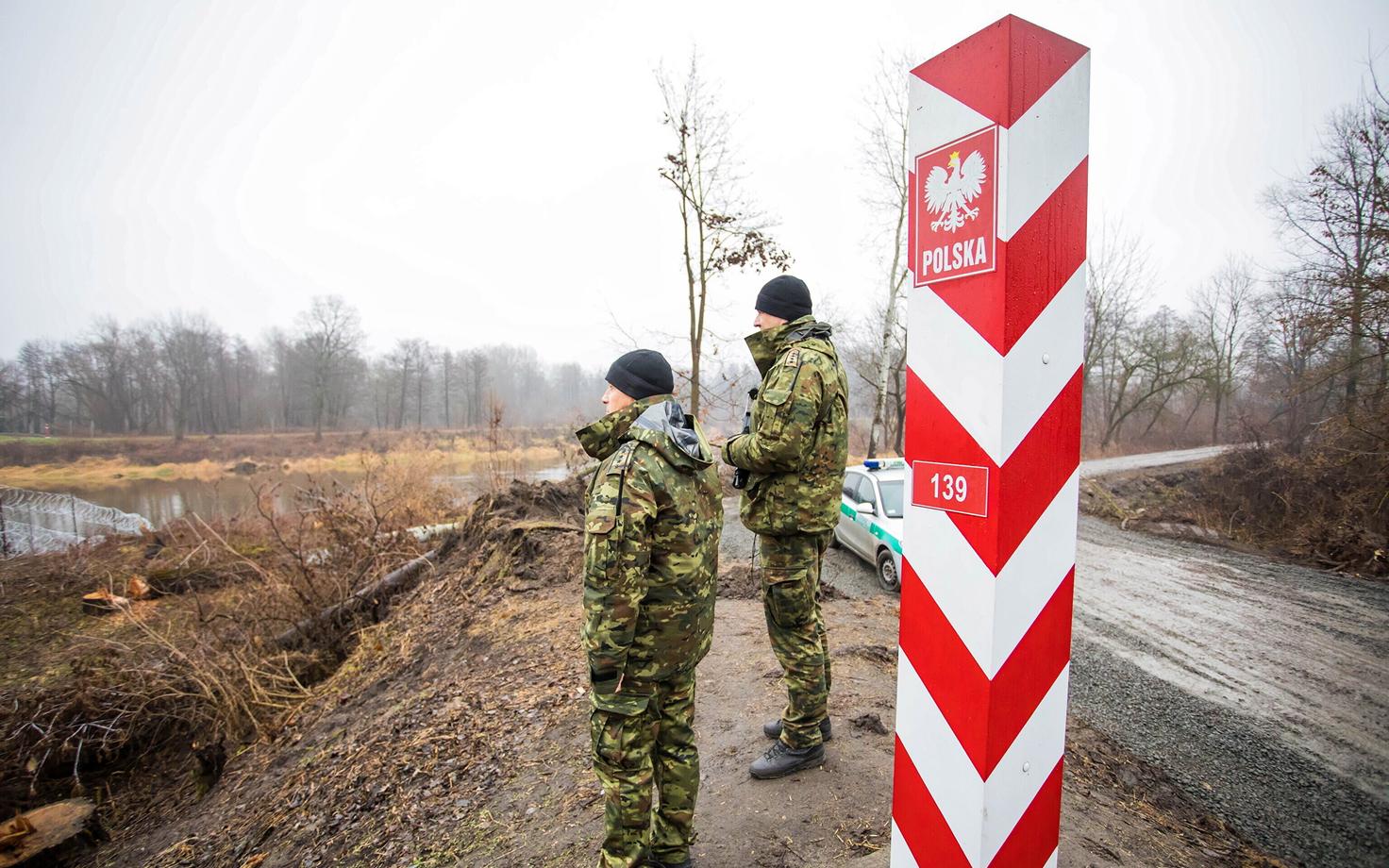 Poola piirivalvurid Terespoli lähistel