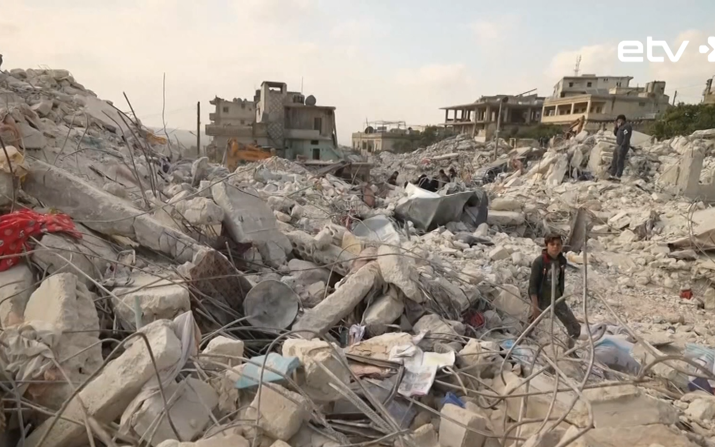 Последствия землетрясения.