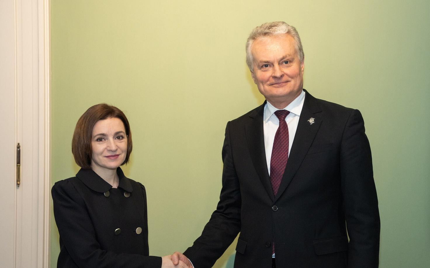 Майя Санду и Гитанас Науседа встретились в Мюнхене.