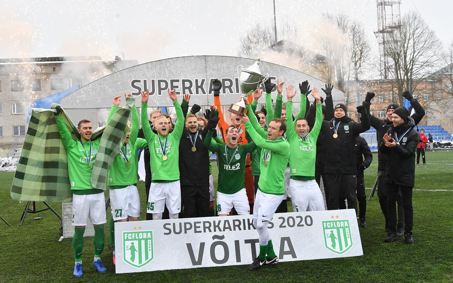 Матч за Суперкубок Эстонии-2020 в Нарве.