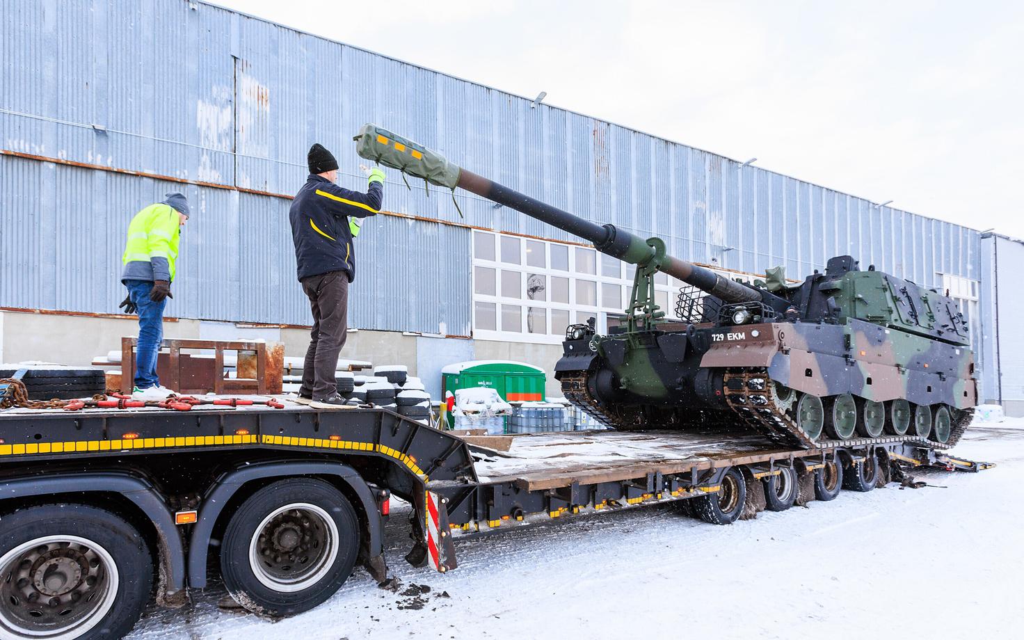 САУ K9, прошедшая модернизацию в эстонской компании Go Craft.