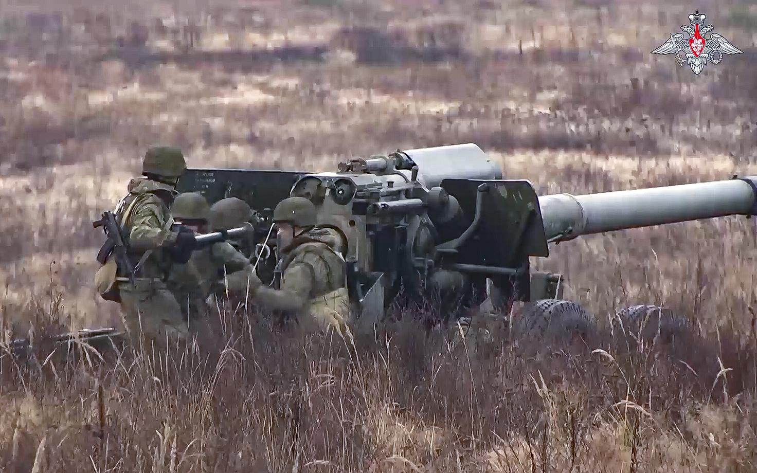 Российские военнослужащие на учениях в Беларуси в ноябре 2022 года.