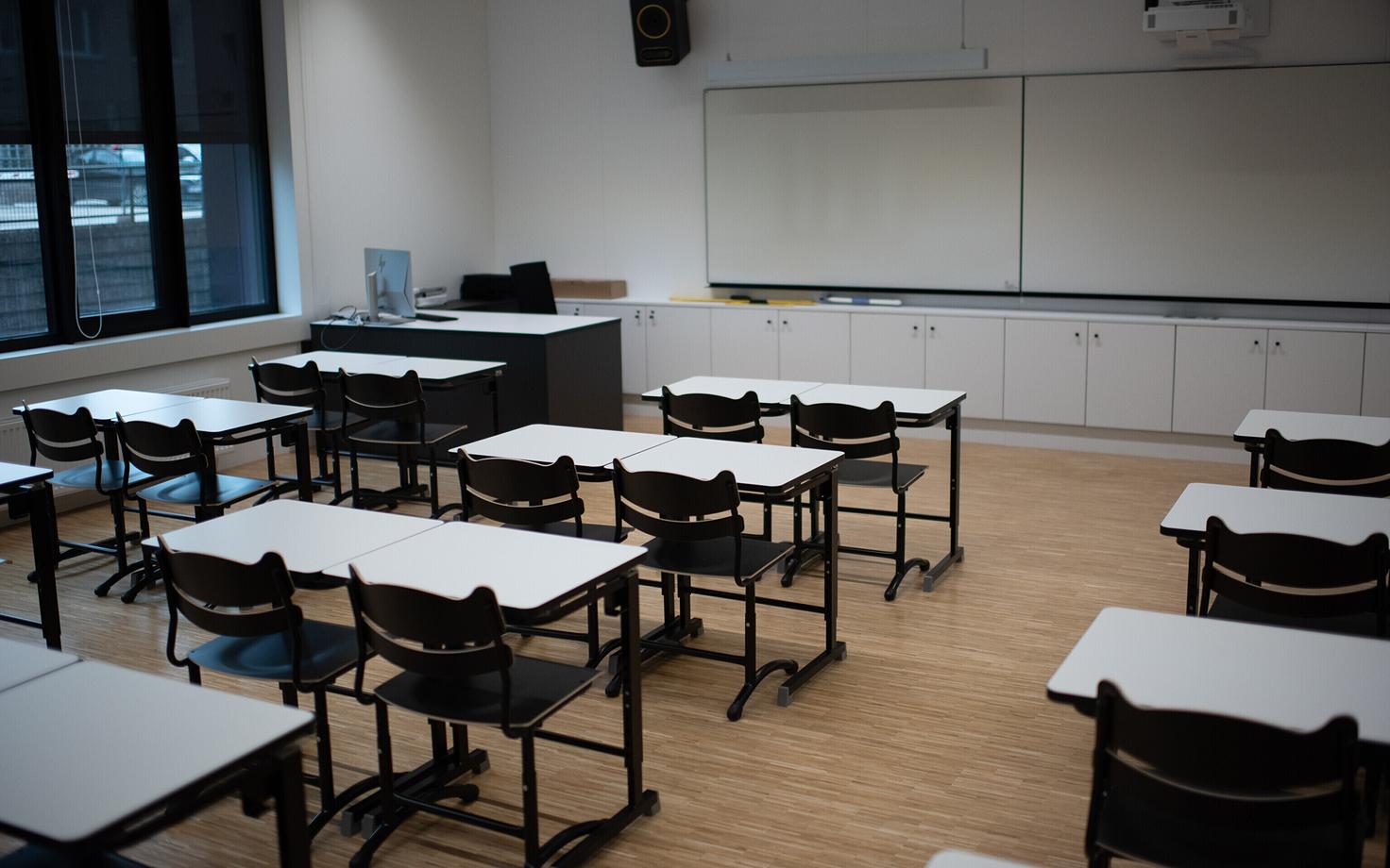 Пустой класс. Иллюстративная фотография.