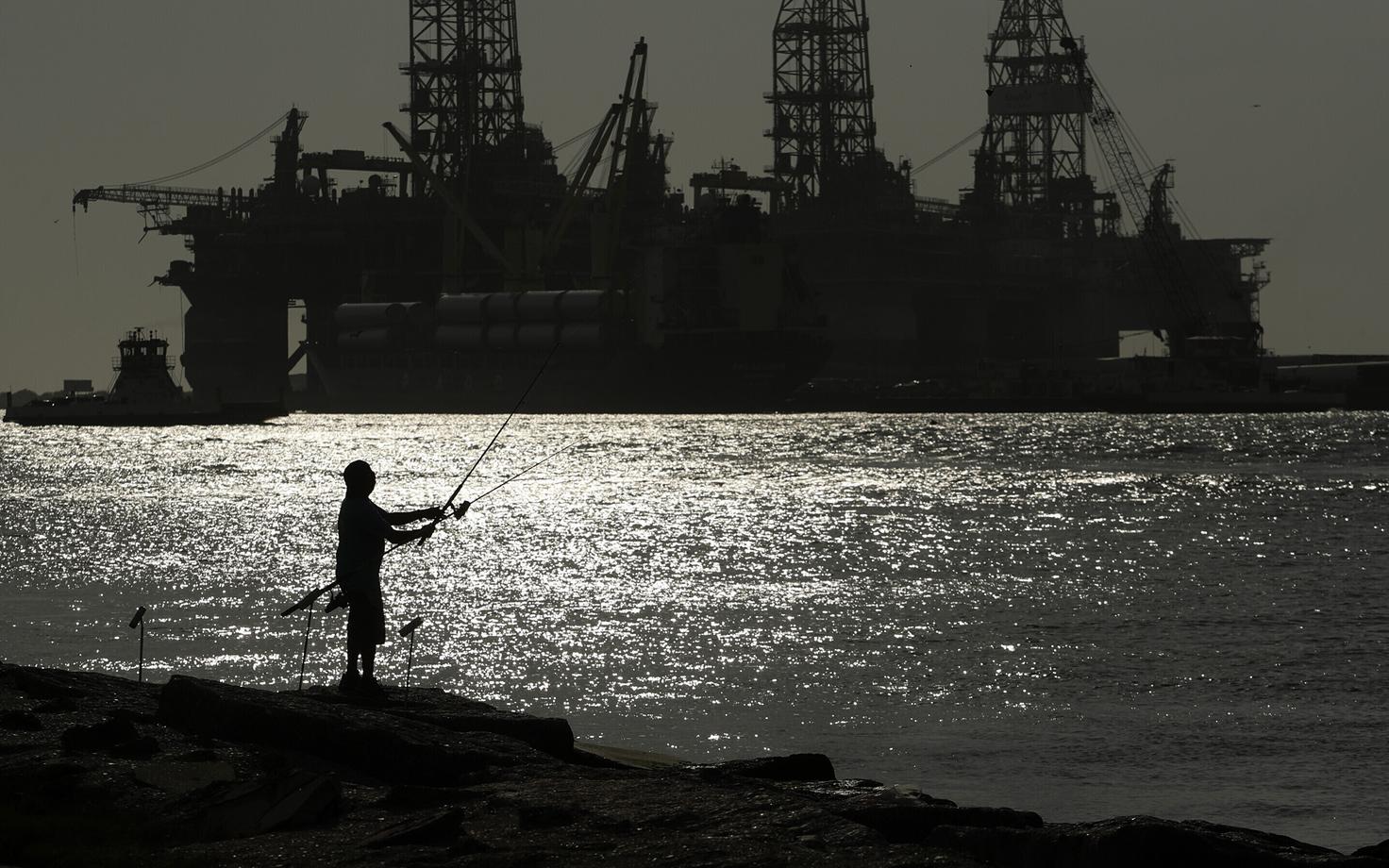 Нефтяная платформа в США.