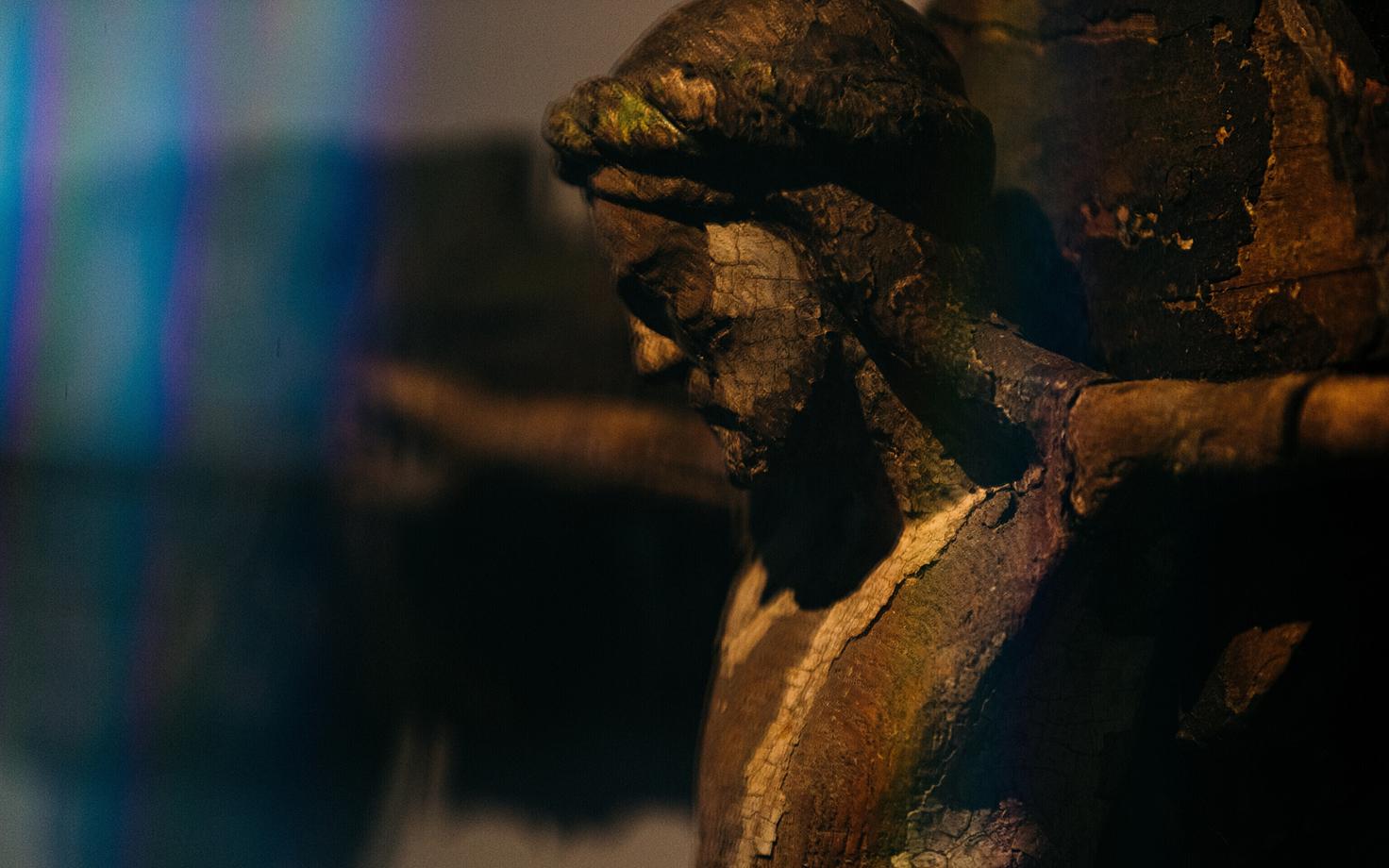 Kristuse puuskulptuur Nigulistes