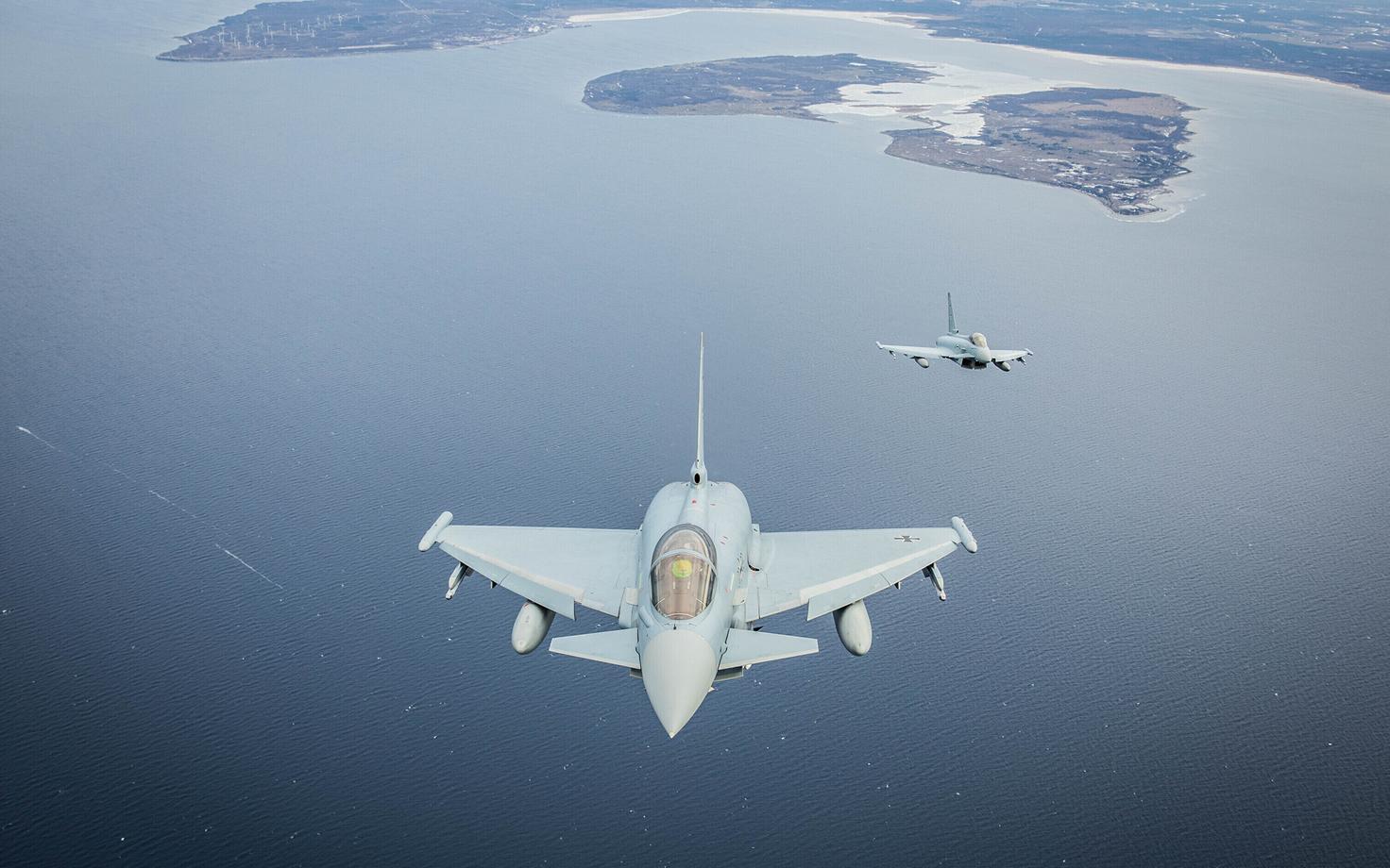 Saksa Eurofighter Typhoon hävituslennukid
