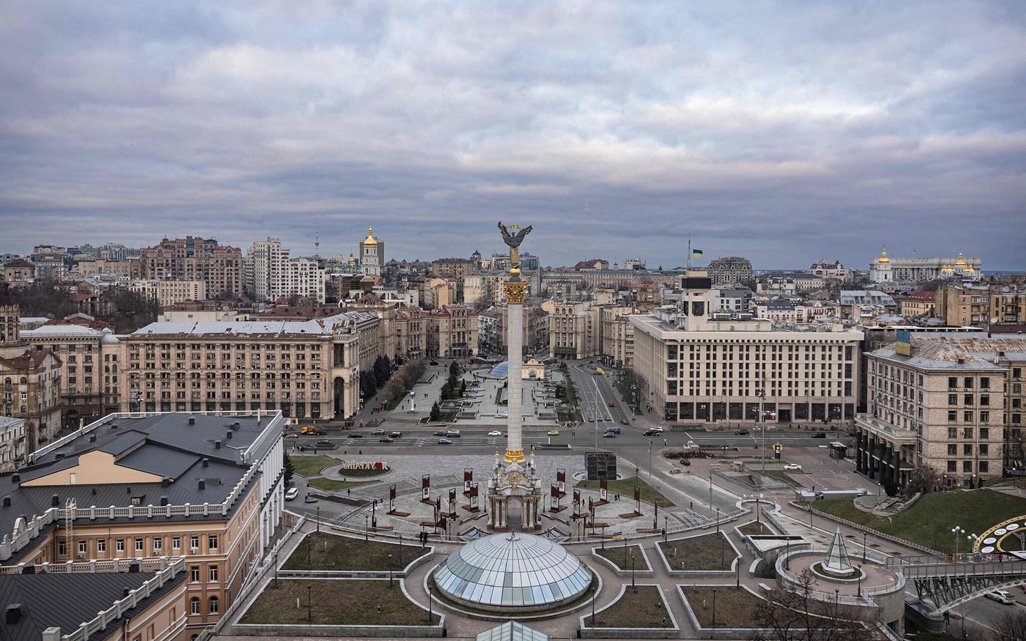 Vaade Kiievi Maidani väljakule