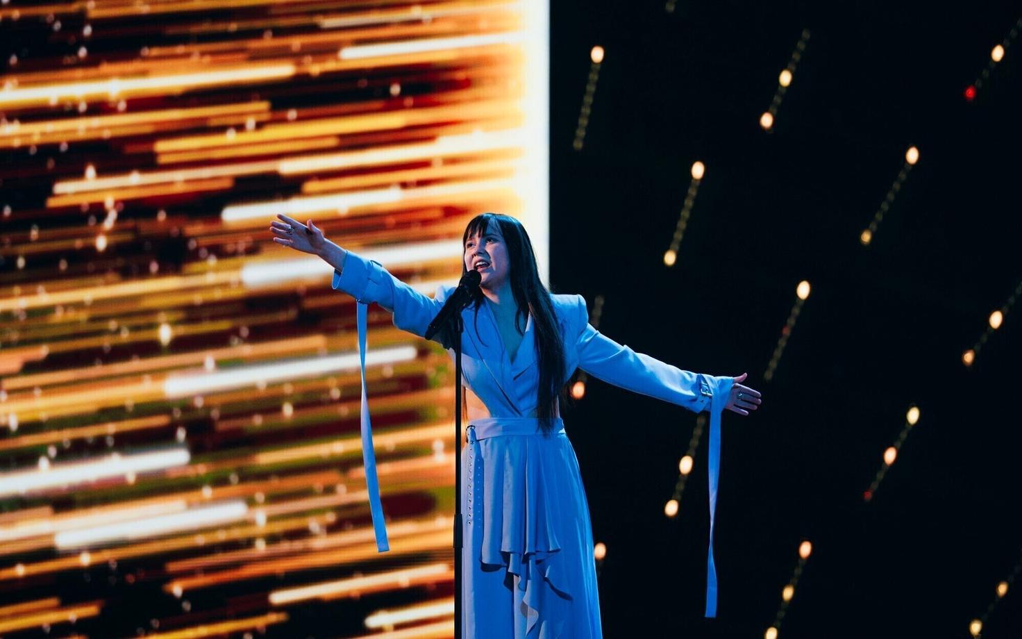 Alika esimene lavaproov Eurovisioonil.