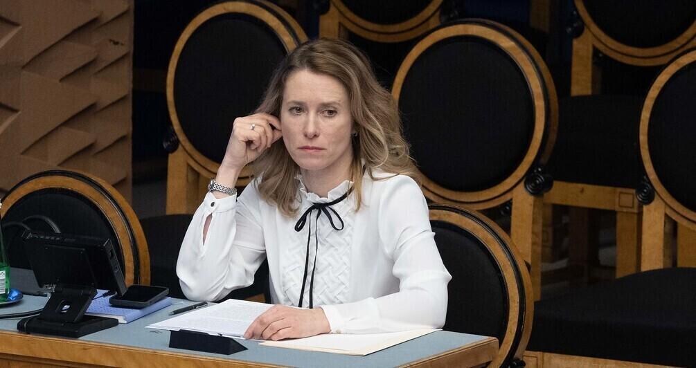 Кая Каллас в Рийгикогу.