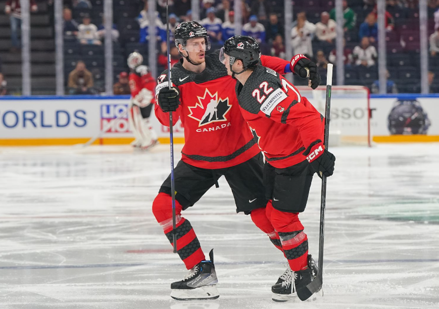 Хоккеисты сборной Канады.