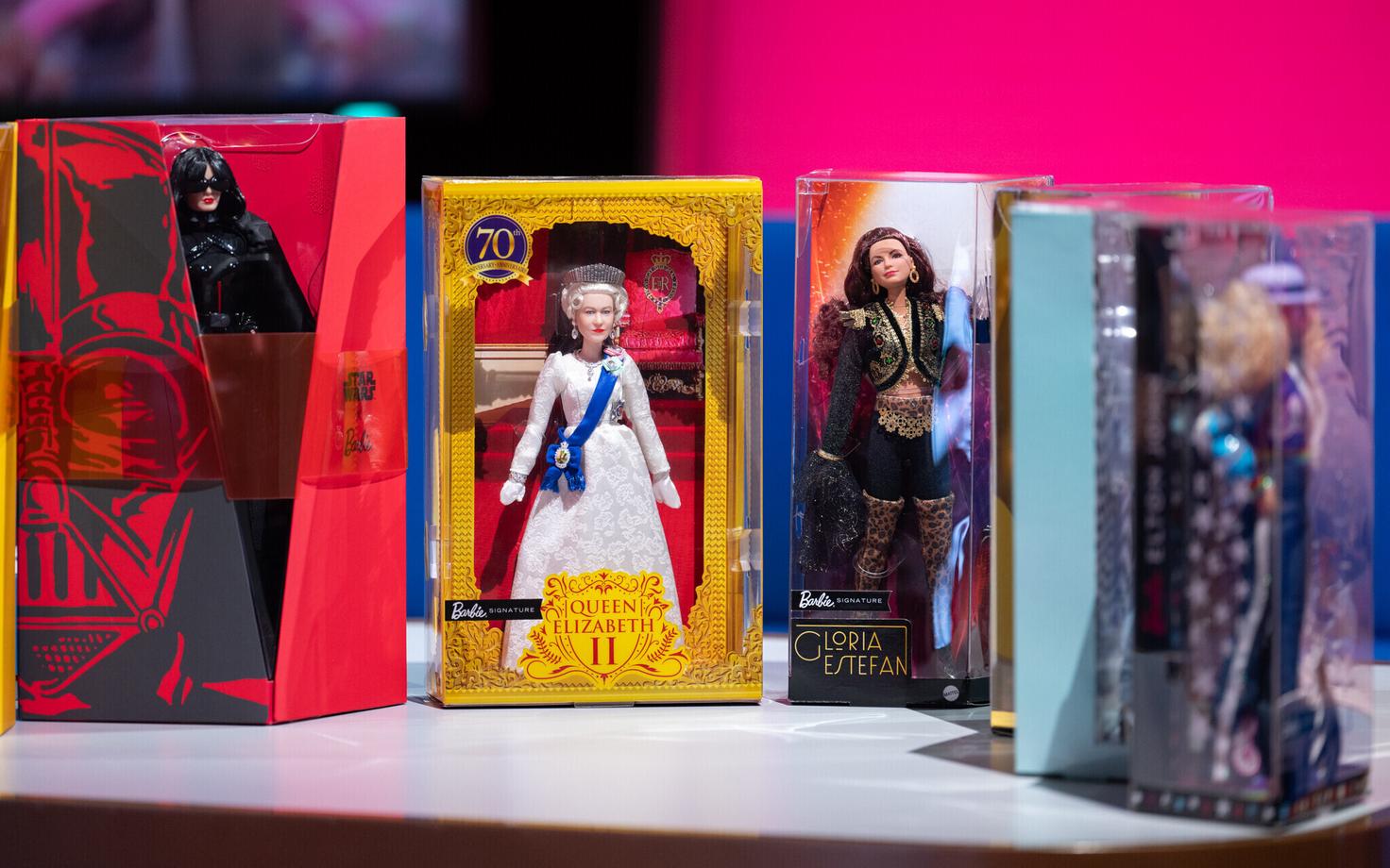 Some of the limited edition Barbies from Kristjan Hirmo's collection.