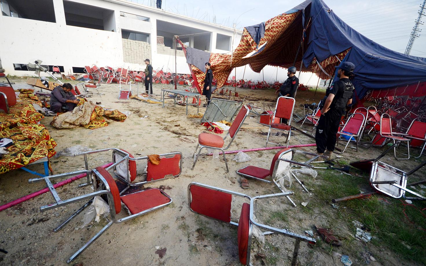 Взрыв бомбы в Пакистане, ответственность за который взяло