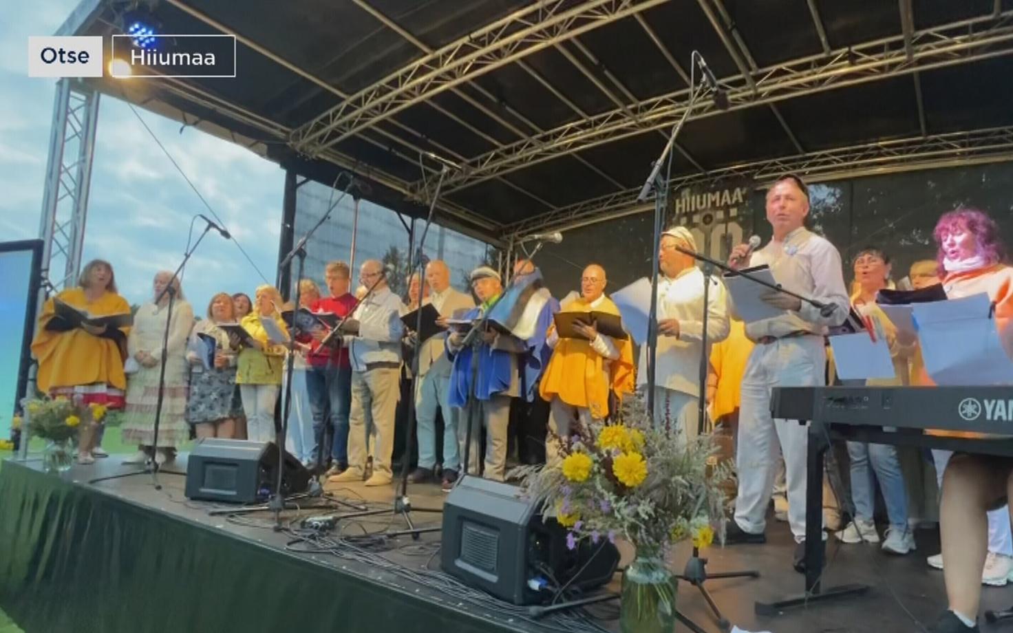 Saturday's night song festival on Hiiumaa.