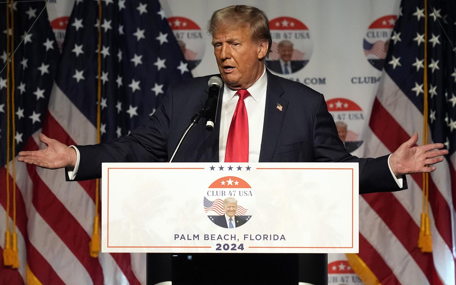 USA endine president Donald Trump kampaaniaüritusel Floridas