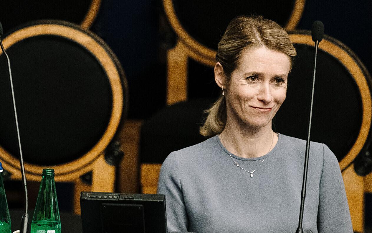 Кая Каллас в Рийгикогу.