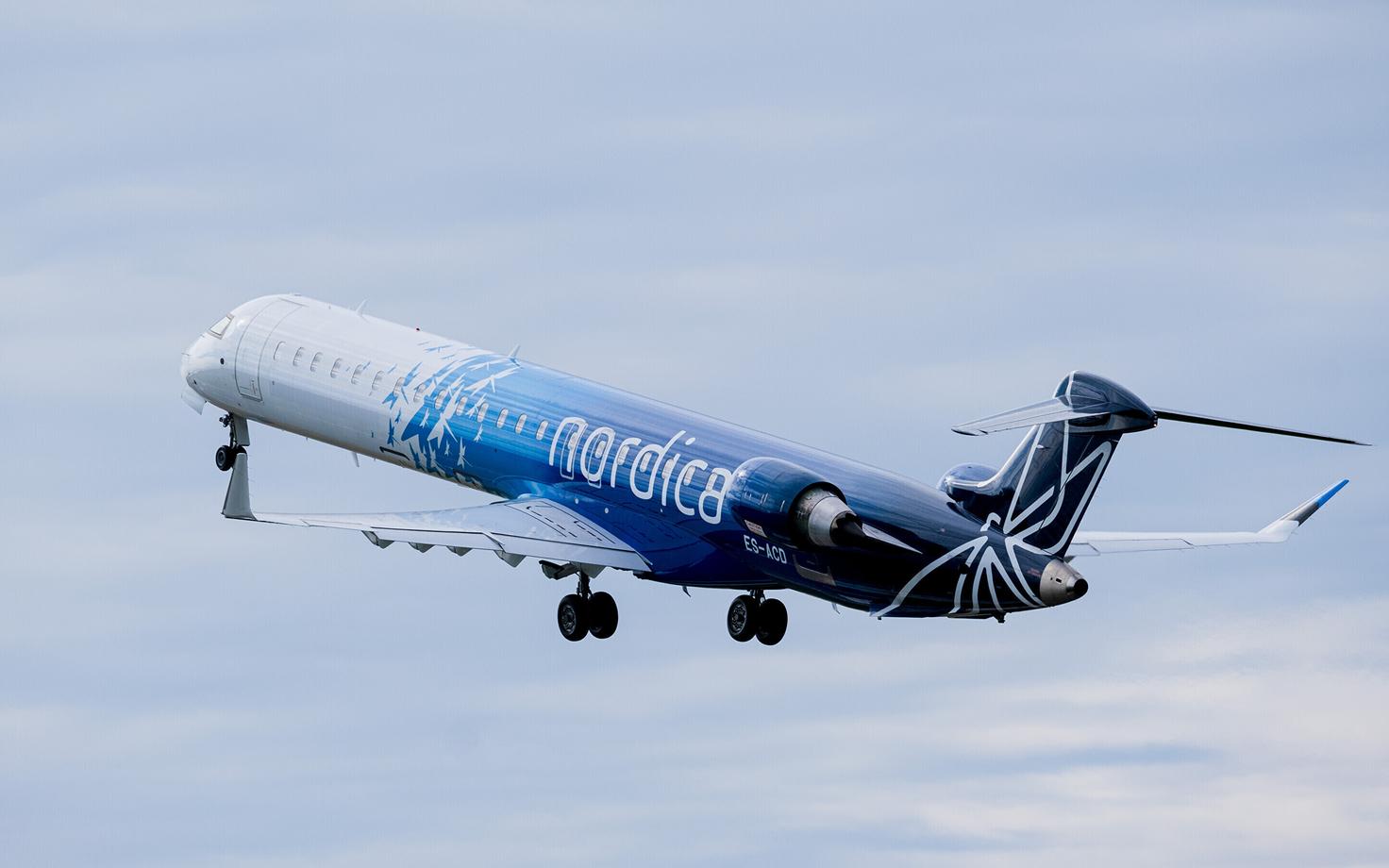 Самолет авиакомпании Nordica.