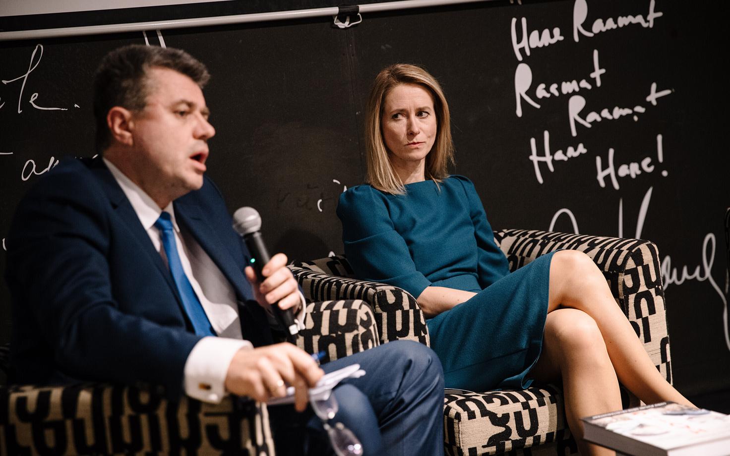 Урмас Рейнсалу и Кая Каллас.