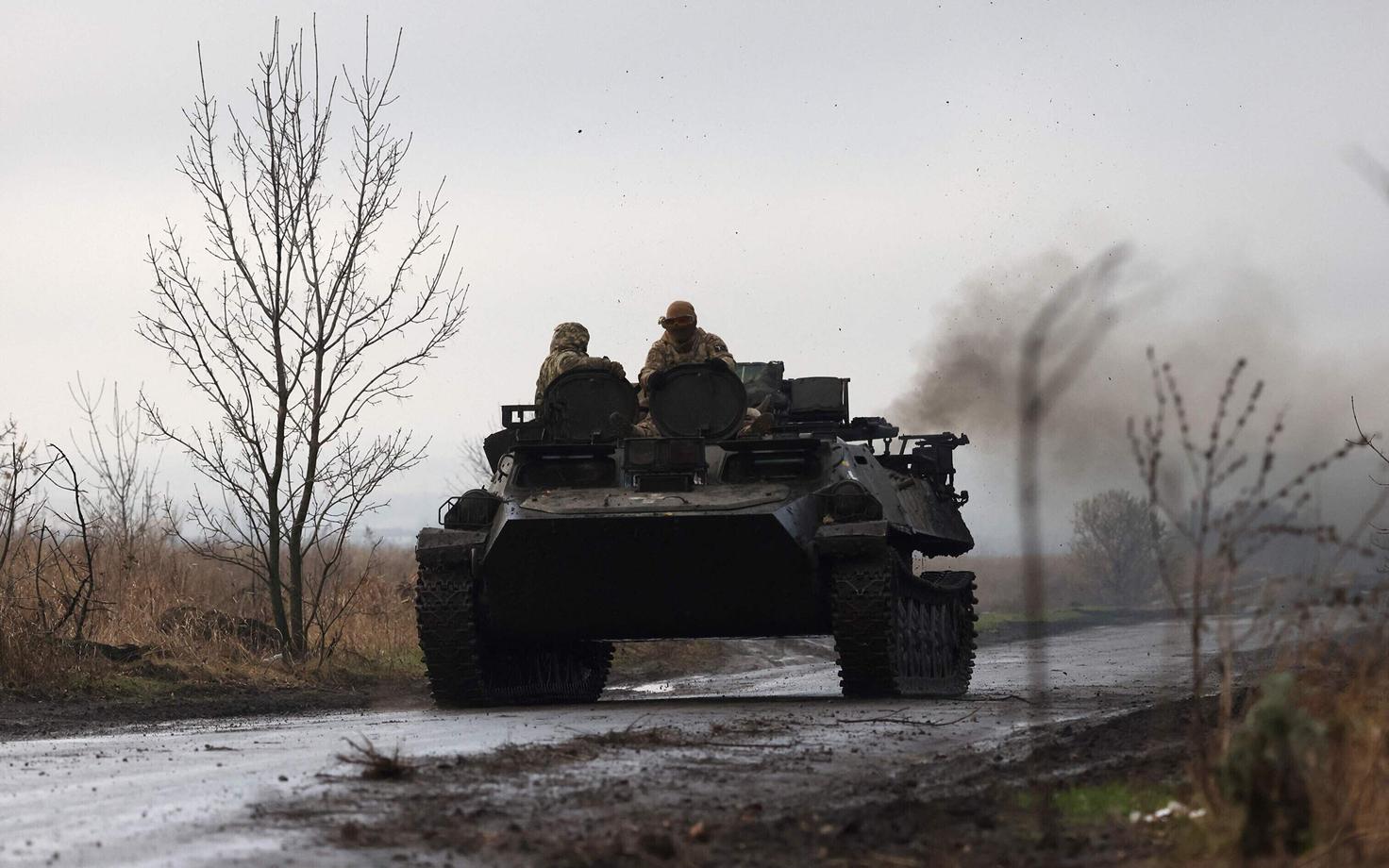 Ukraina soomusmasin Donetski lähistel.