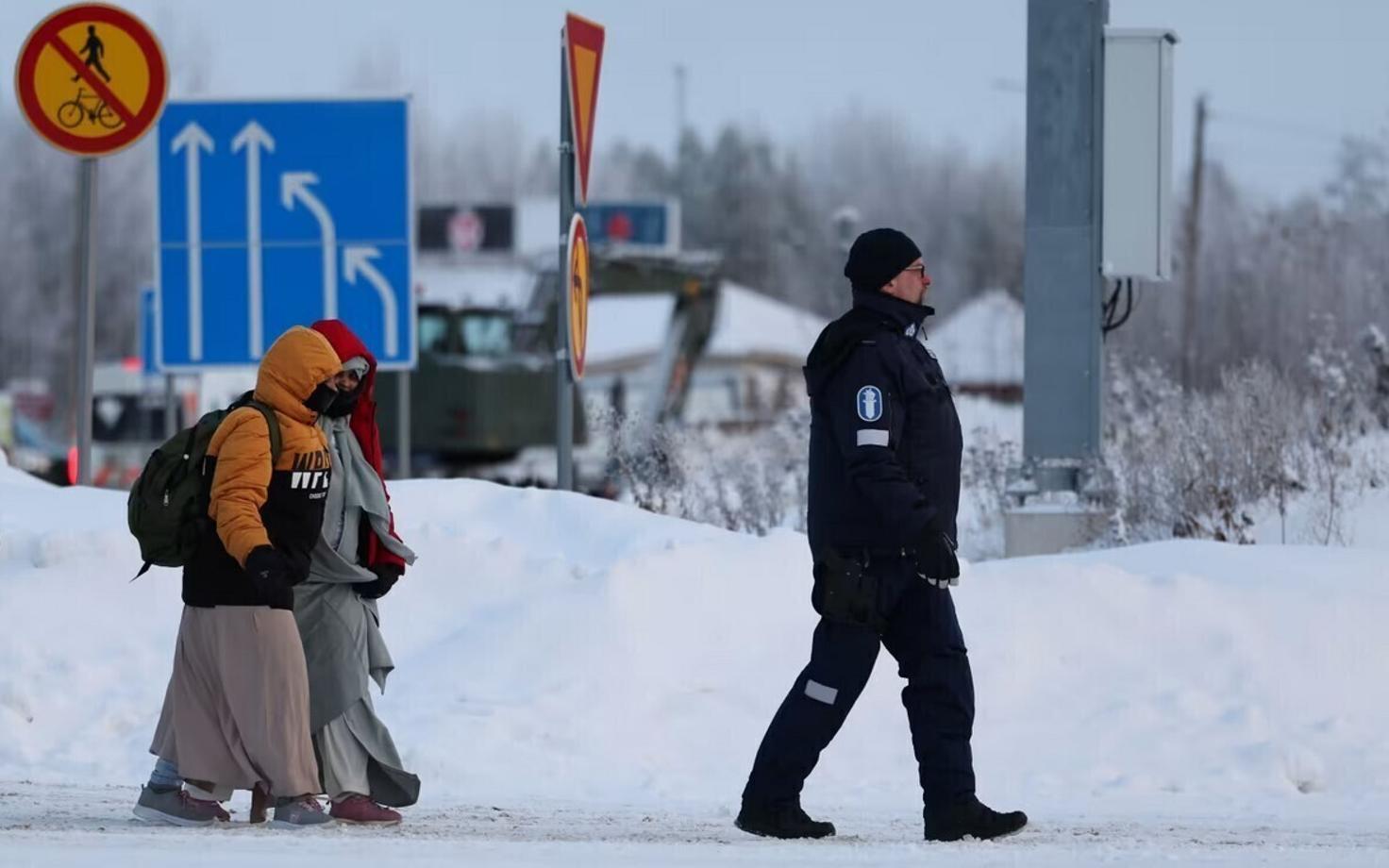 Просители убежища продолжают на границе Финляндии с Россией. Иллюстративное фото.