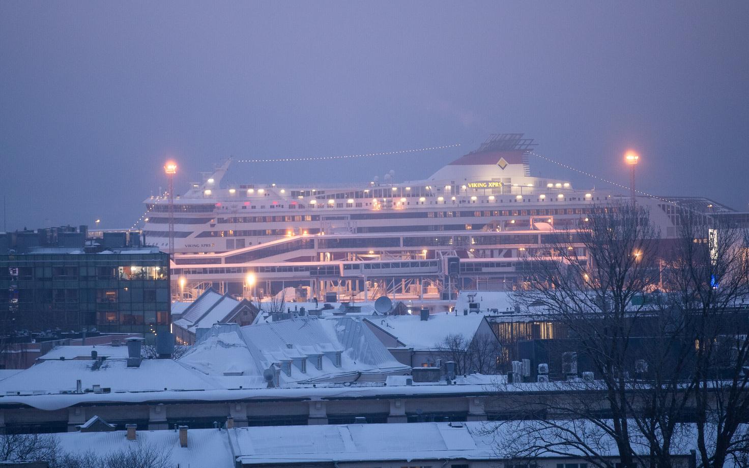 The Viking XPRS, the ferry involved in the incident (photo taken in Tallinn in 2023).