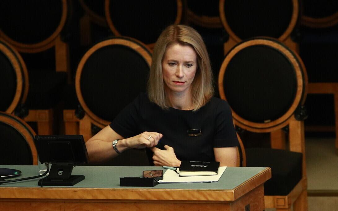 Кая Каллас в Рийгикогу.