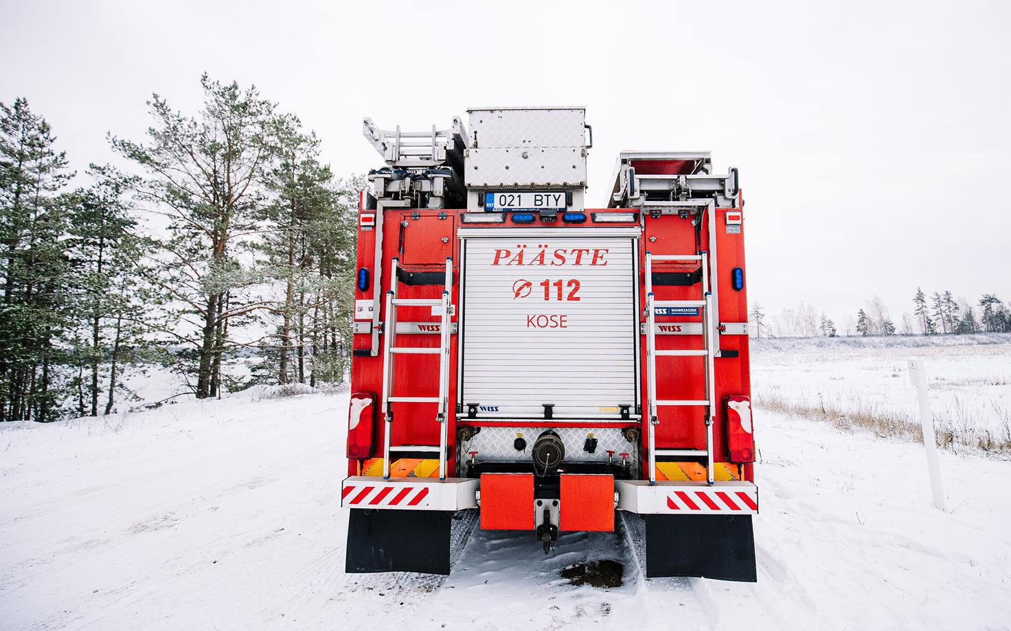 Estonian firetruck. Photo is illustrative.