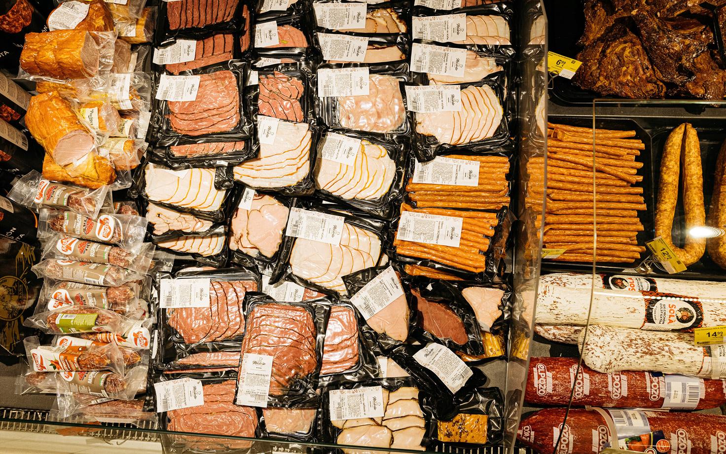 Мясные продукты.