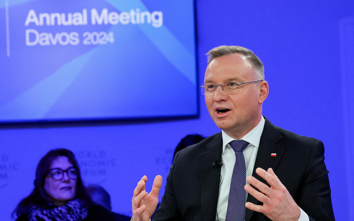 Анджей Дуда на экономическом форуме в Давосе.