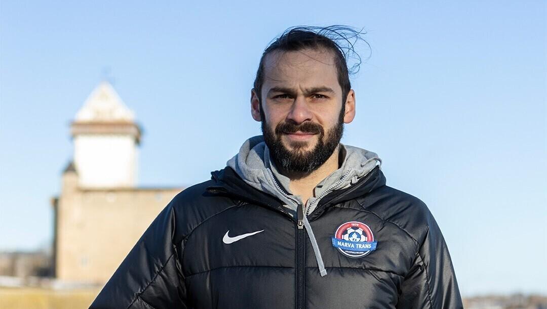 Важа Немсадзе на фотосессии в Нарве.