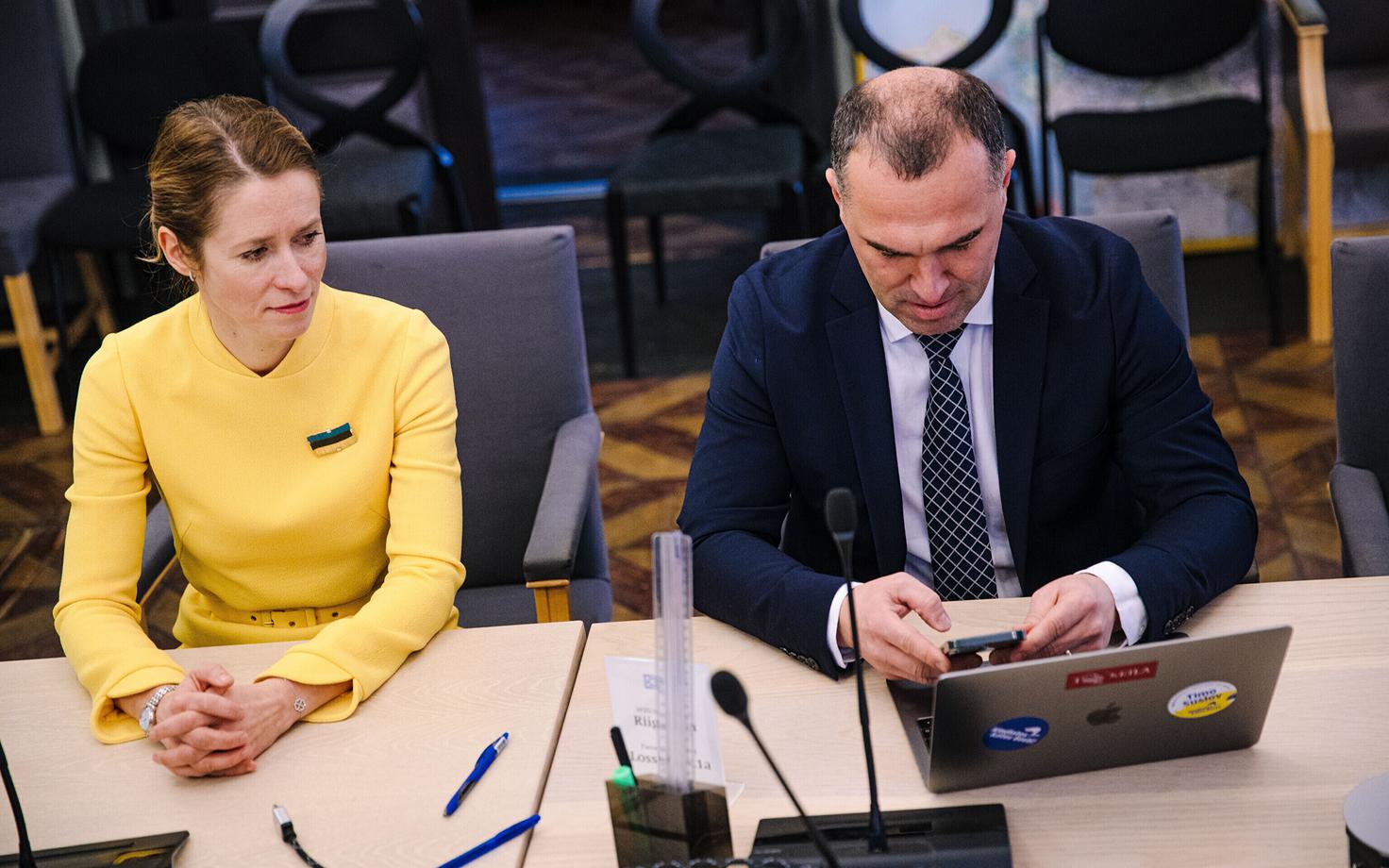 Кая Каллас и Тимо Суслов.