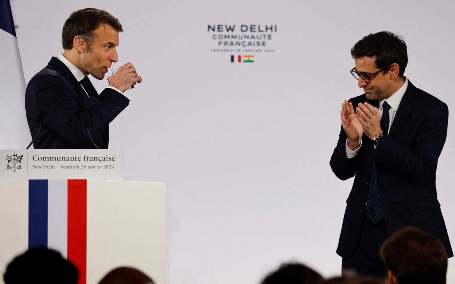 Эмманюэль Макрон и Стефан Сежурне.