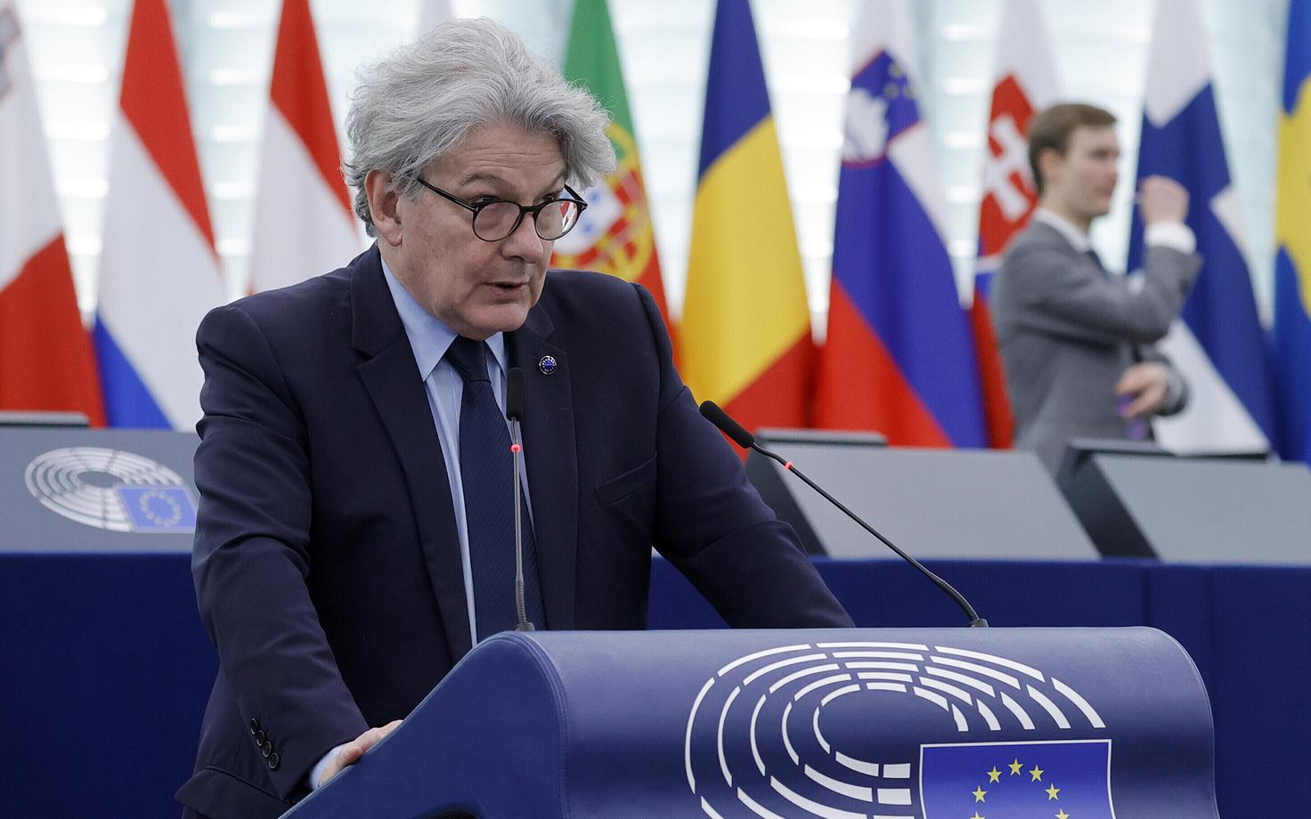 Еврокомиссар по вопросам промышленности Тьерри Бретон.