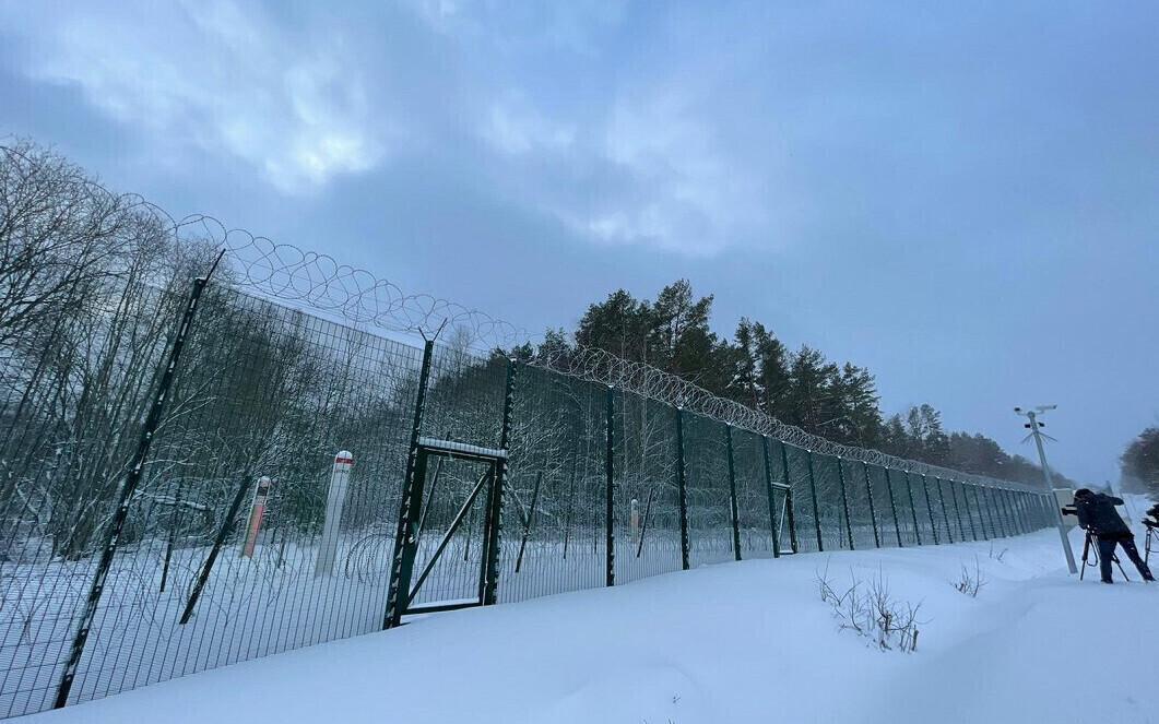 Граница Латвии и России.