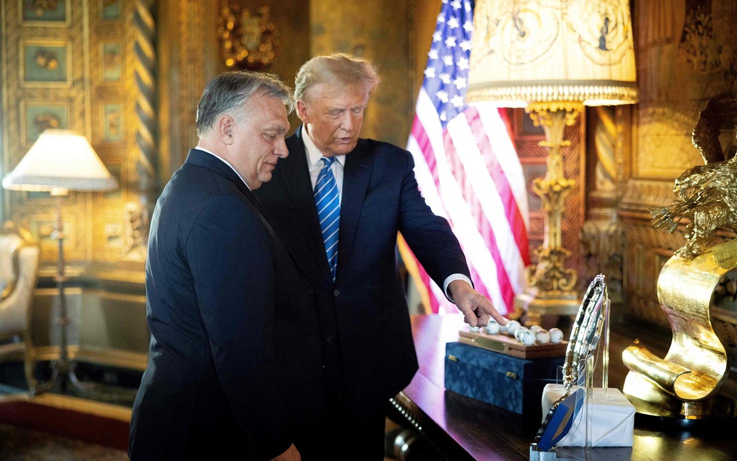 Ungari peaminister Viktor Orabn külas USA ekspresidendil Donald Trumpil.