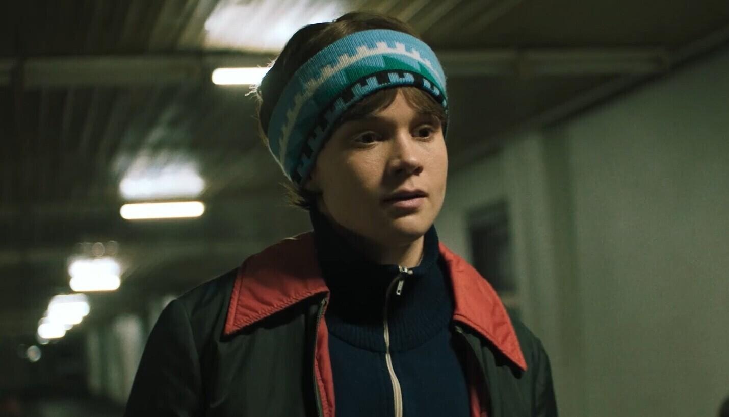 Каролин Юризе на пробных съемках фильма Meie Erika.