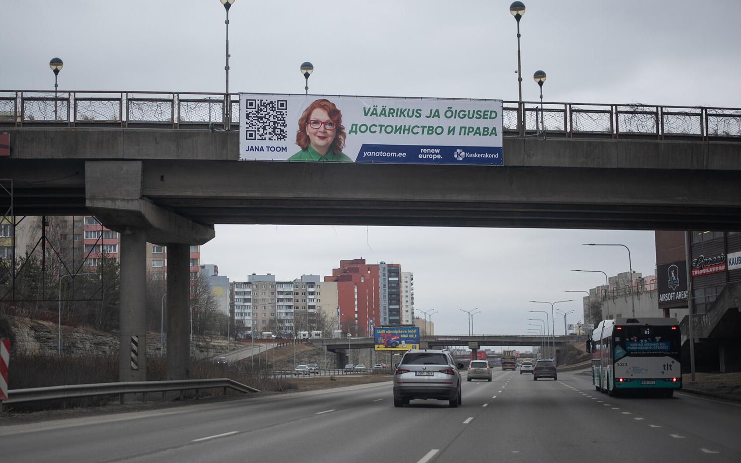 Предвыборная кампания Яны Тоом в Ласнамяэ.